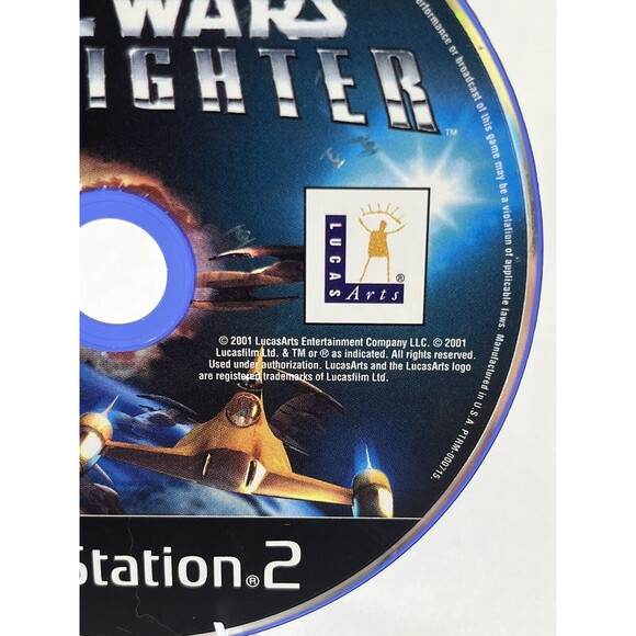 Star Wars Starfighter PS2 PlayStation 2 2001 Disc Only Tested - Picture 4 of 7